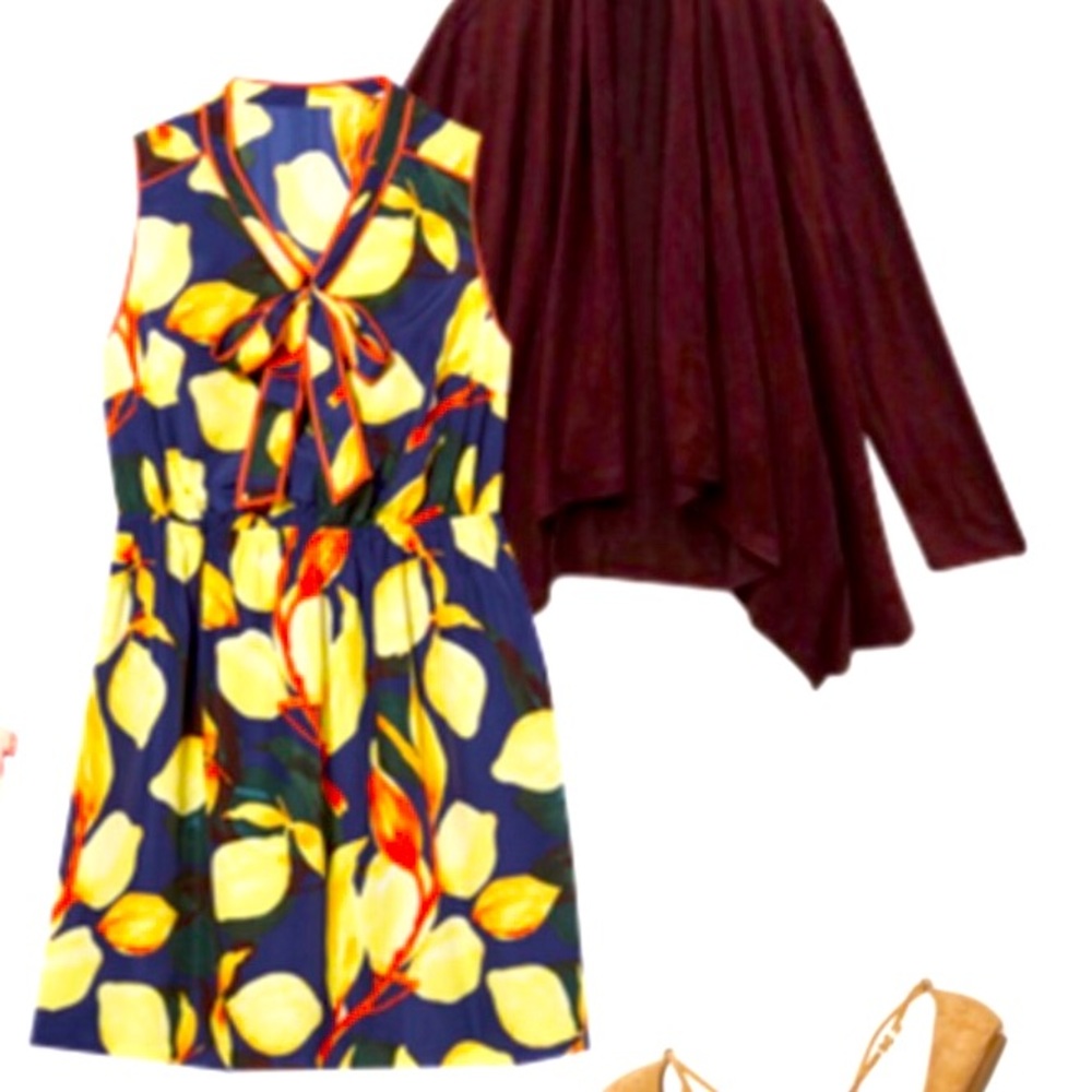 Ryan wythe dress beautiful lemon print